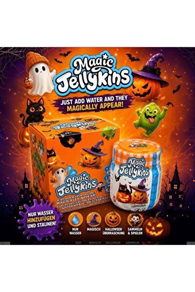 Schulzz Magic Jellykins Hallowen Sihirli Dönüşüm Kavanozu - Su Ekle, Çalkala,...