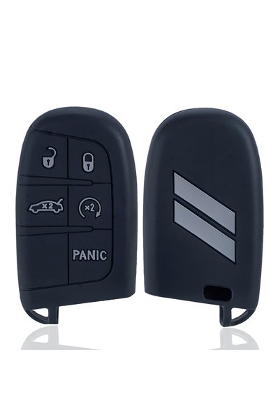 Choice black white Silicone Car Key Case Cover for Jeep Renegade Compass Gran...