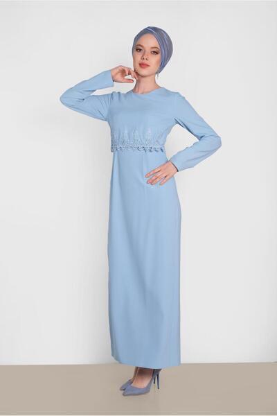 Alvina Lace-Up Dress with Hidden Slit 4461