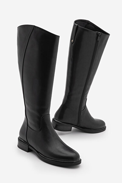 Marjin Women's Side Zipper Casual Boots Sirante Black