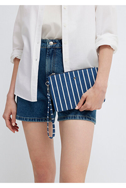 Mavi Striped Denim Handbag 1913943-25768