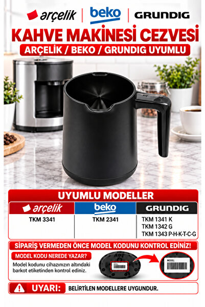 Arçelik TKM 2341 SİYAH TEK CEZVE