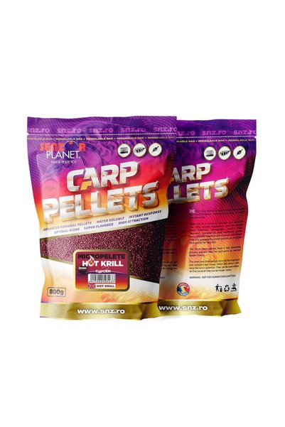 Senzor Planet MICROPELETE KRILL IUTE (ROSU) 2mm 800g
