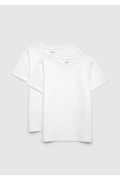 Mavi 2-Pack White T-Shirts Regular Fit / Normal Cut 6610347-620