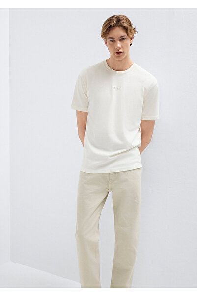 Mavi Jeans Printed Ecru T-Shirt Loose Fit / Relaxed Comfortable Cut 0613348-8...