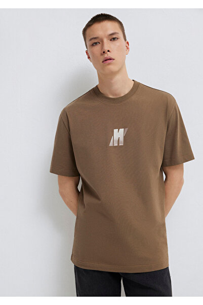 Mavi Pro Brown T-Shirt Loose Fit / Relaxed Comfortable Cut 0613440-70378