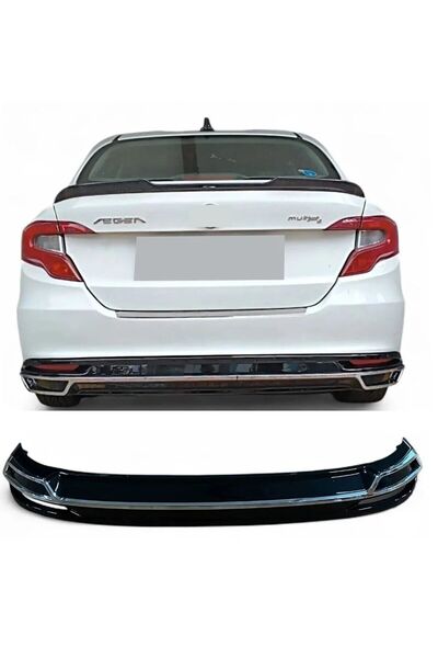 autogp Fiat egea arka tampon difüzörü pianoblack 2015+