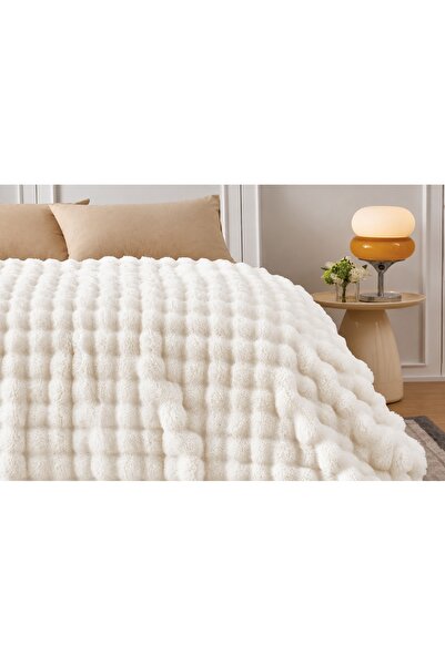 Merinos Angora Bubble Rabbit Hair Boxed 220cm X 240cm Double Blanket