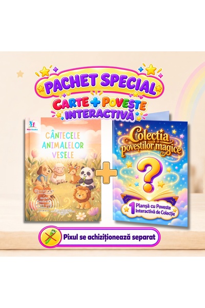 minibooks Pachet Cântecele animalelor vesele Carte cu sunete interactivă + 1 ...