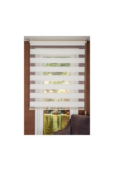Koçtaş Plus Büyük Boy Zebra Stor Perde Beyaz 19OB
