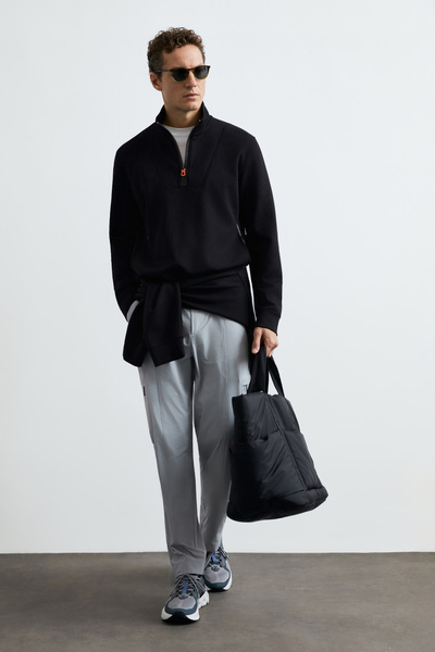 Lufian Wyatt Erkek Sweatshirt Siyah
