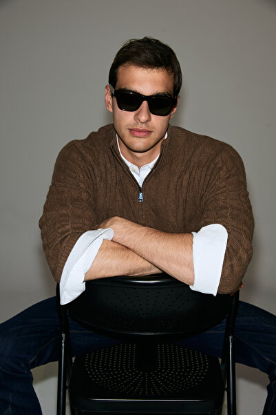 Lufian Dominic Wool Blend Zippered High Collar Knitwear Sweater Camel Hair