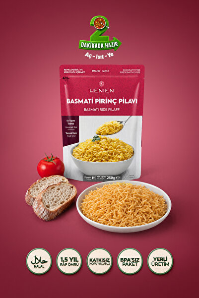 henien Hazır Basmati Pirinç Pilavı - Pratik Ev Tadında Lezzet 250 Gr