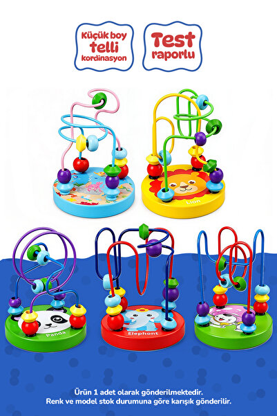Circle Toys Ahşap Küçük Telli Koordinasyon Oyunu 1 Adet – Montessori Eğitici ...
