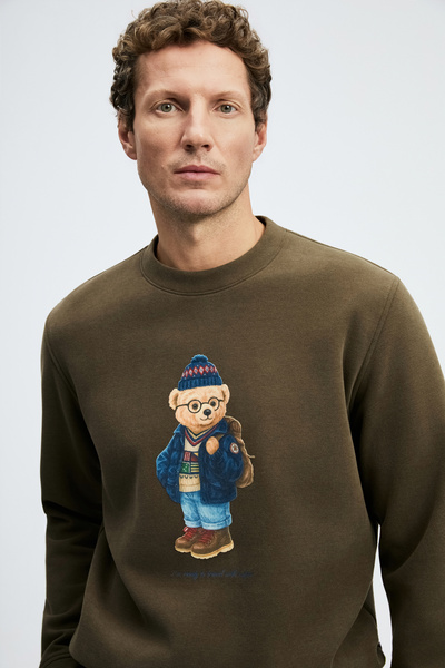 Lufian Miles Men's Sweatshirt Brown