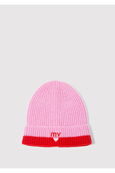 Mavi MV Kalp İşlemeli Pembe Bere 1913835-32445