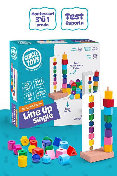 Circle Toys Lineup Single Bul Sırala Ögren - Montessori Tek Oyuncu