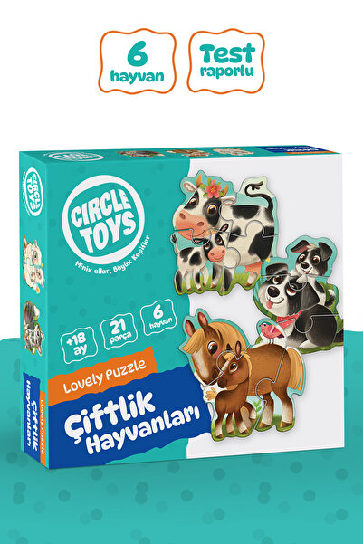 Circle Toys Lovely Puzzle Farm Anımals