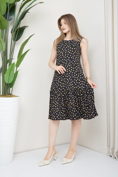 Banadamoda Rochie de damă cu modele florale
