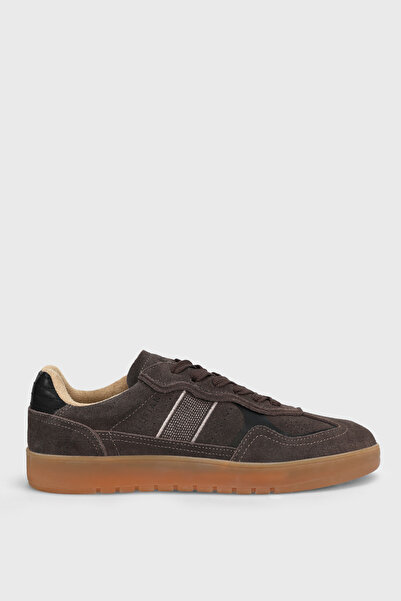 Lufian Alex Men's Leather Sneaker Shoes Brown