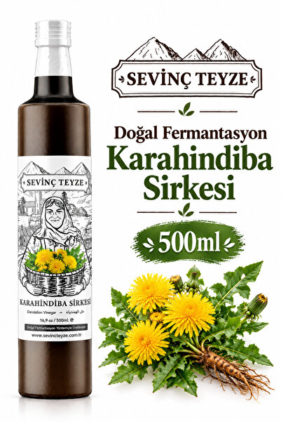 Sevinç Teyze Hindiba Sirkesi, Karahindiba Sirkesi 500ml - Doğal Fermantasyon,...