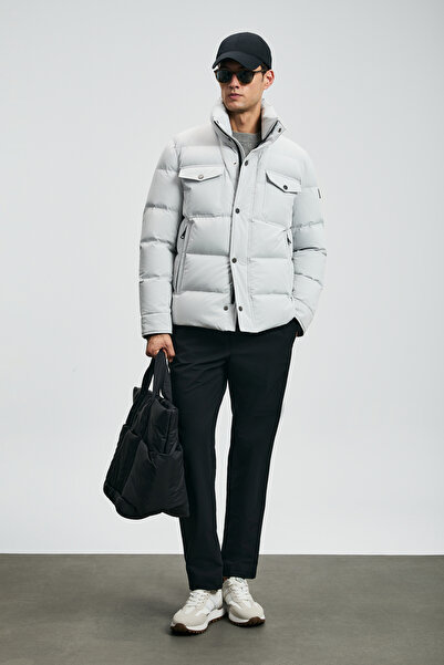 Lufian Genıous Goose down Men's Coat Light Gray