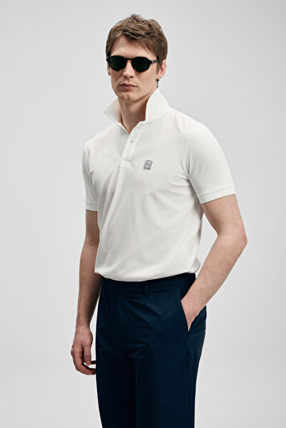 Lufian Carter Smart Men's Polo T-Shirt Off-White