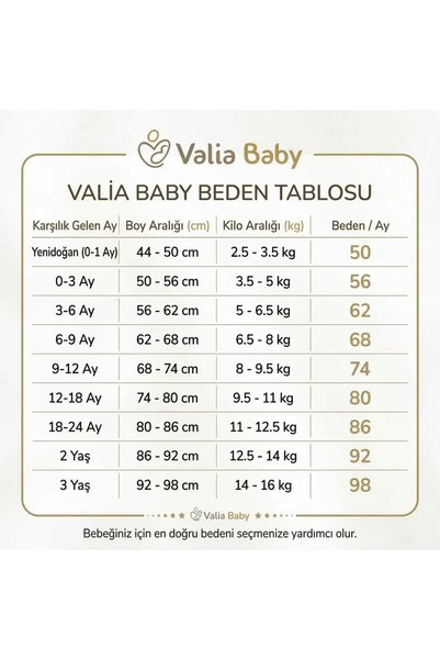 Valia Baby Planet Patterned Cotton Triple Jumpsuit Set for Baby Boy
