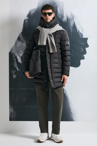 Lufian Albert Goose Feather Men's Coat Black