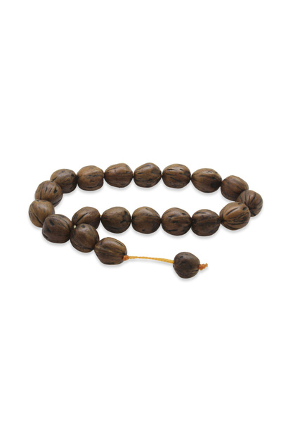 Tesbihane Natural Cut Dark Brown Scented Andız Tree Rosary with System