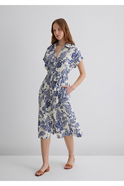 Mavi Linen Blend Printed Dress 1310742-90796