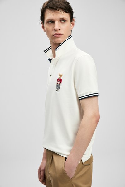 Lufian Brady Smart Men's Polo Shirt Off-White