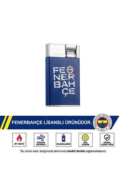 Fenerbahçe Premium Jet Kutulu Taraftar Çakmak QT-1