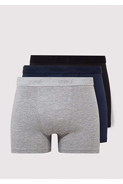 Mavi 3lü Basic Boxer 0911411-900