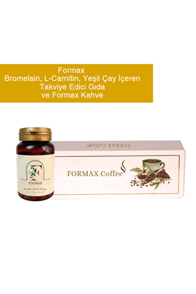 Bromelain L-Carnitin Yeşil Çay İçeren Takviye Edici Gıda ve Formax Kahve