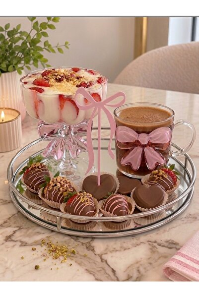 Cupcake Kürdanı Pasta Süsü 10 Adet Doğum Günü Bekarlığa Veda Cinsiyet Partisi Baby Shower Nişan Söz Süslemeleri Pembe Renk(15 cm uzunluk)