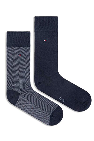 Tommy Hilfiger Unisex Blue Socks with Brand Logo, Suitable for Daily Use