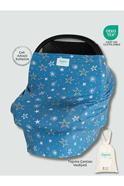 Zuppers Functional Stroller and Nursing Cover - Star - Pouch Bag Gift
