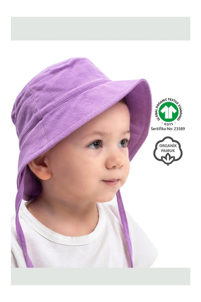 Zuppers Organic Cotton Muslin Baby Hat - Lilac