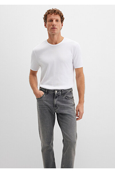 Mavi Rib Detailed White T-Shirt Fitted / Body Fitted Cutout 063747 -620