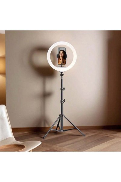 Choice black 12-Inch Ring Light Tripod USB Remote Ring Selfie Light with Trip...