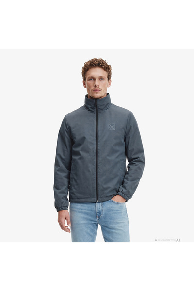 Calvin Klein Nylon Unfilled Reversible Erkek Siyah Ceket