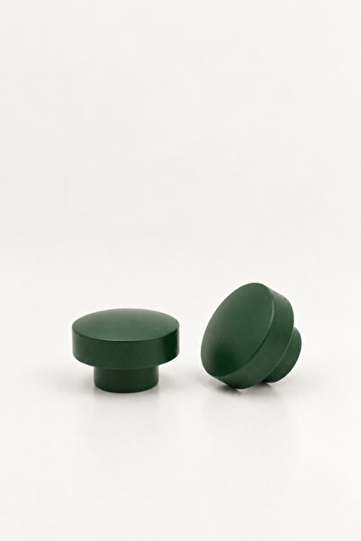 od orient design Forest Green - Lacquered Wooden Drawer and Cabinet Handle Se...