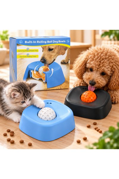 HAYHAYPETSHOP Büyük Irk Köpek Yavaş Yeme Mama Kabı – Yalama ve Beslenme Aparatı