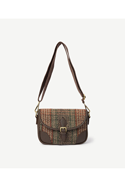 Yargıcı Leather and Fabric Small Crossbody Bag