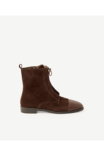 Yargıcı Suede Flat Maskaret Boots
