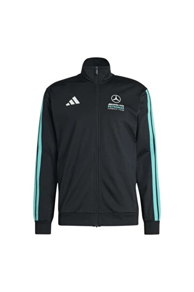 adidas سترة رياضية يومية مرخصة للرجال بقلنسوة MERCEDES MER DNA TT M KE8167