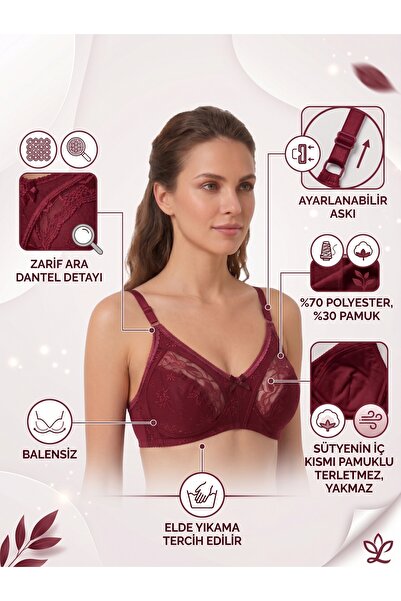 EBRULİ LİNGERİE Σουτιέν Συσφιγκτικό Lez με Δαντέλα