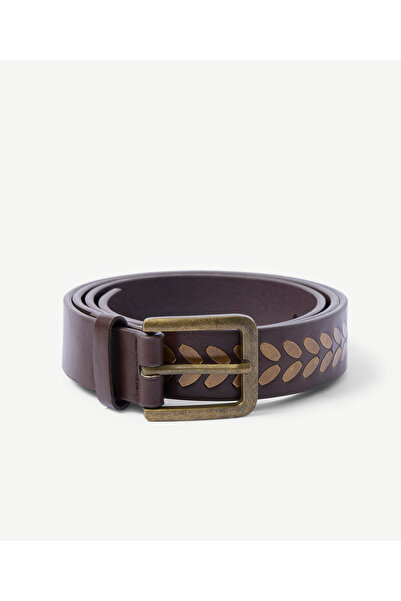 Yargıcı Leather Look Accessory Detailed Trouser Belt