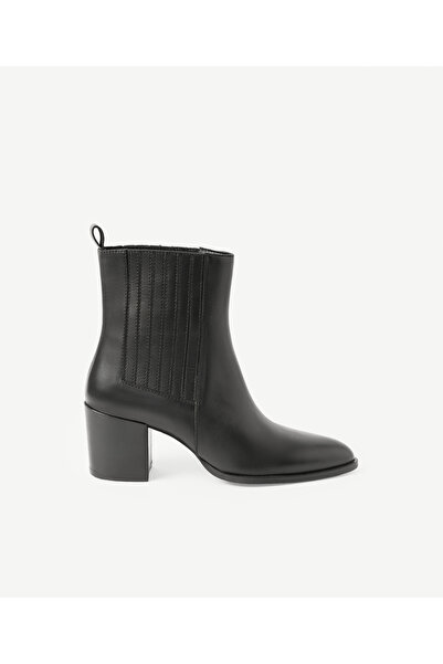 Yargıcı Block Heeled Leather Chelsea Boots